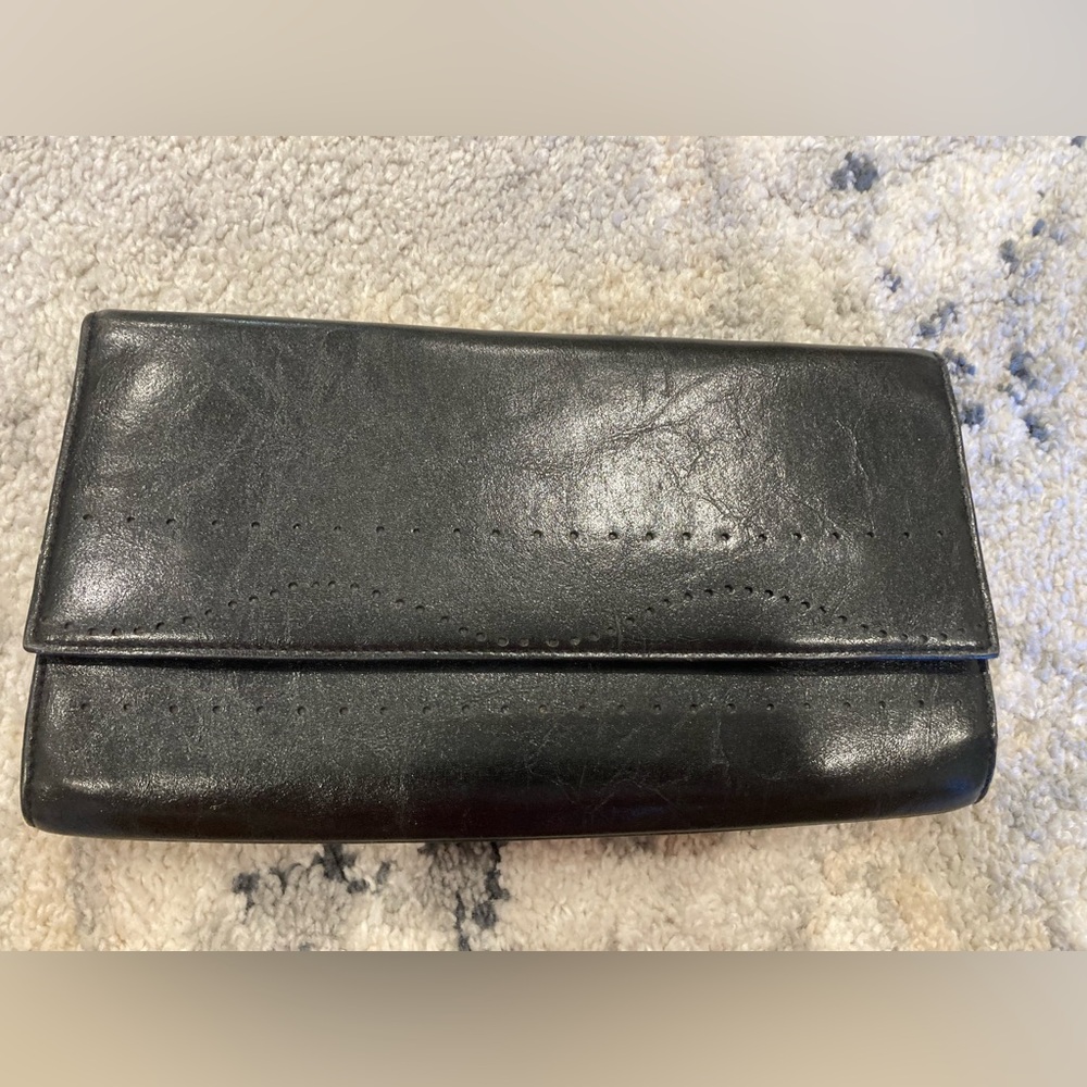 Vintage Armani Exchange Elegant Black Clutch